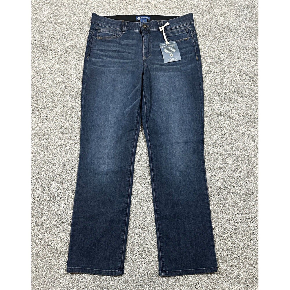 Democracy Absolution Jeans Women’s 16 Dark Wash Stretch Straight Leg NWT